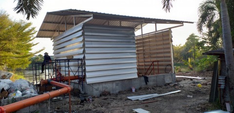 อาคารห้องปั๊มใต้ดินที่ออกแบบและสร้างให้ลูกค้า