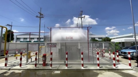 ทดสอบฉีดน้ำของระบบ Fixed Water Spray